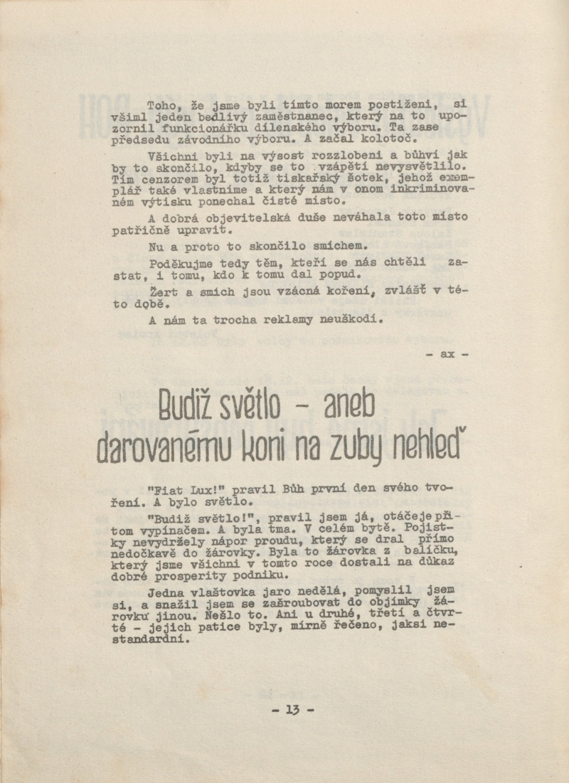 Náhledový obrázek Zpravodaj Tesla Holešovice, rok 1968, číslo 2 - 15