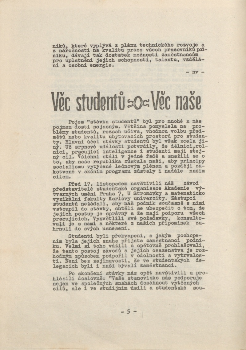 Náhledový obrázek Zpravodaj Tesla Holešovice, rok 1968, číslo 2 - 7
