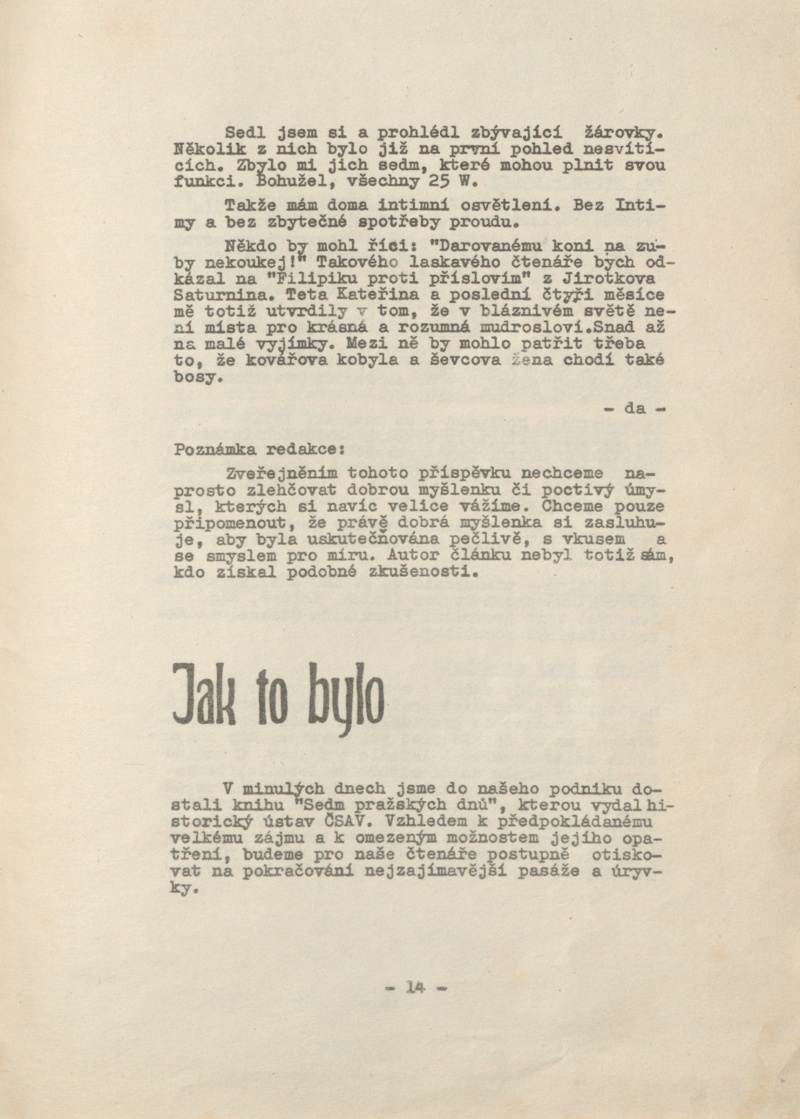 Náhledový obrázek Zpravodaj Tesla Holešovice, rok 1968, číslo 2 - 16