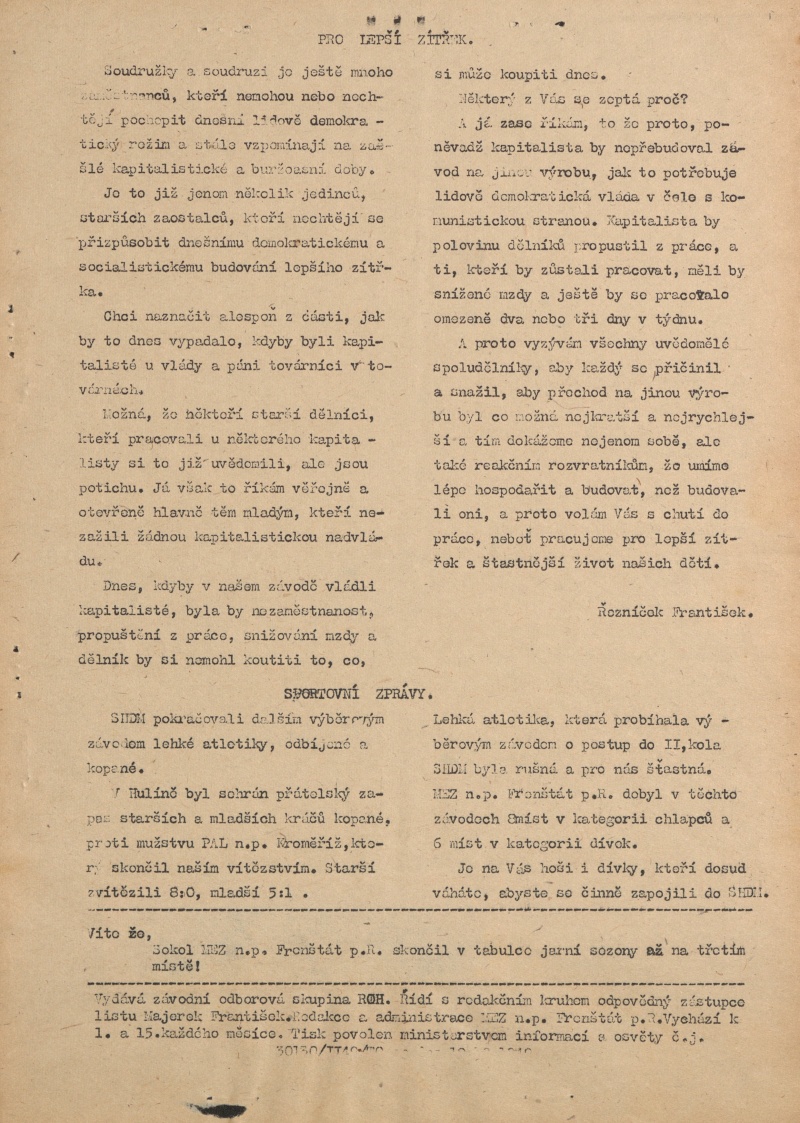 Náhledový obrázek Stator, rok 1950, číslo 3 - 5