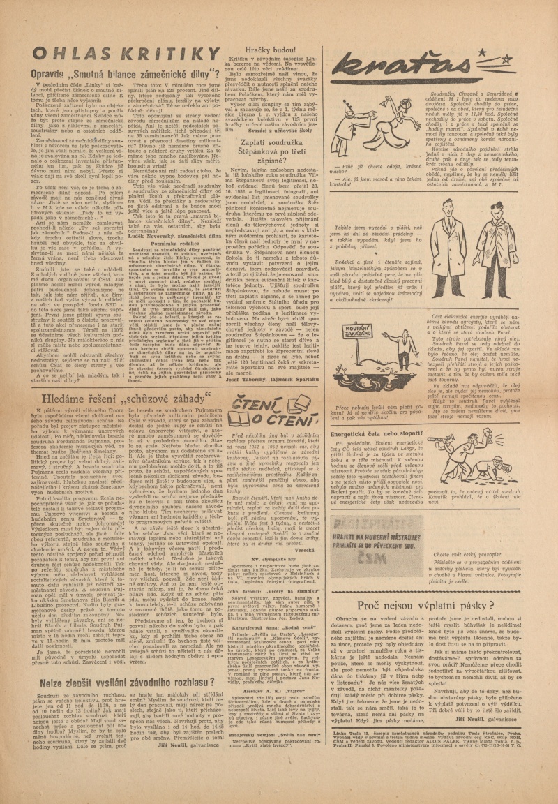 Náhledový obrázek Televisor, rok 1953, číslo 3 - 4