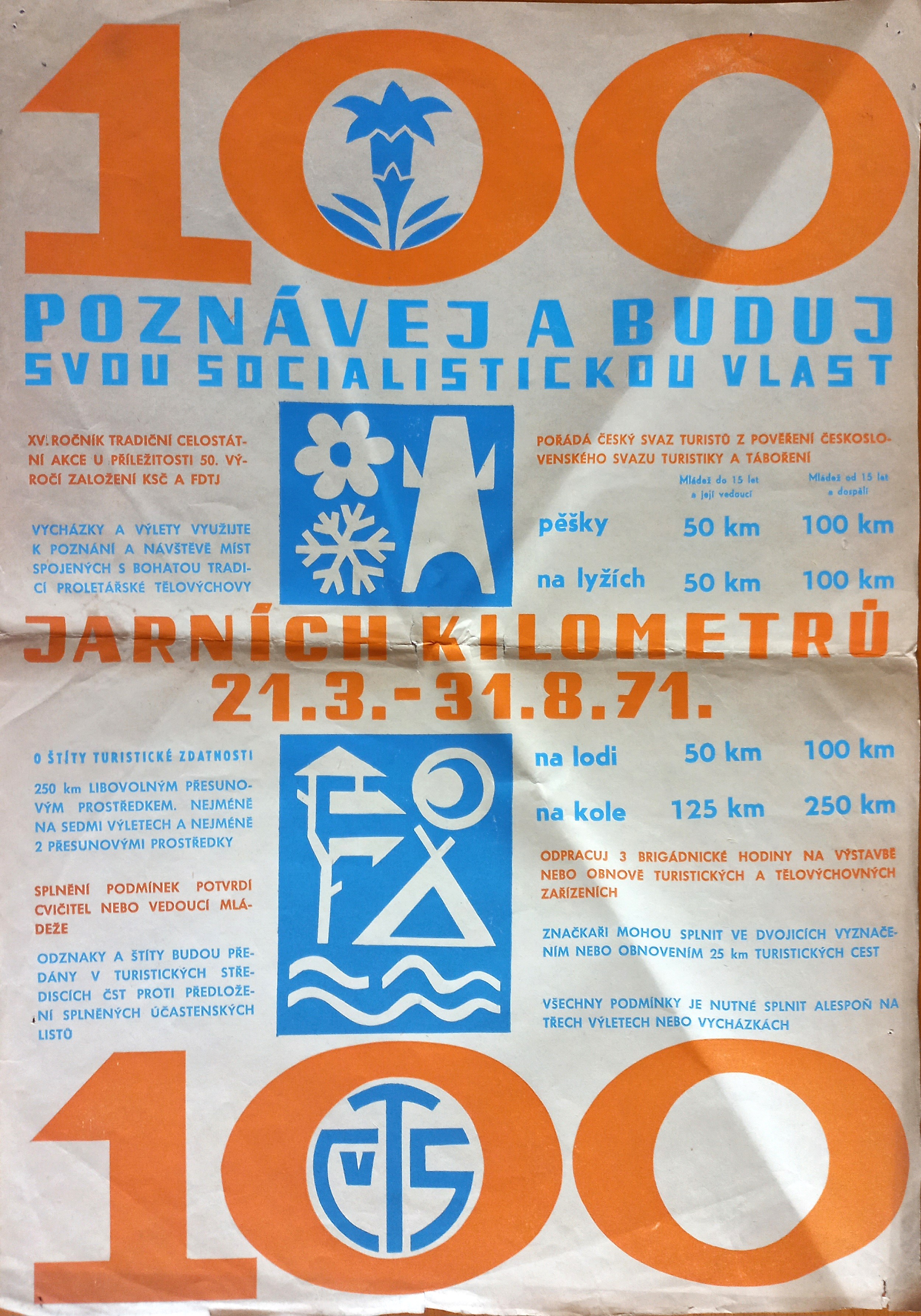 Náhledový obrázek 100 jarních kilometrů. Poznávej a buduj svou socialistickou vlast - 1