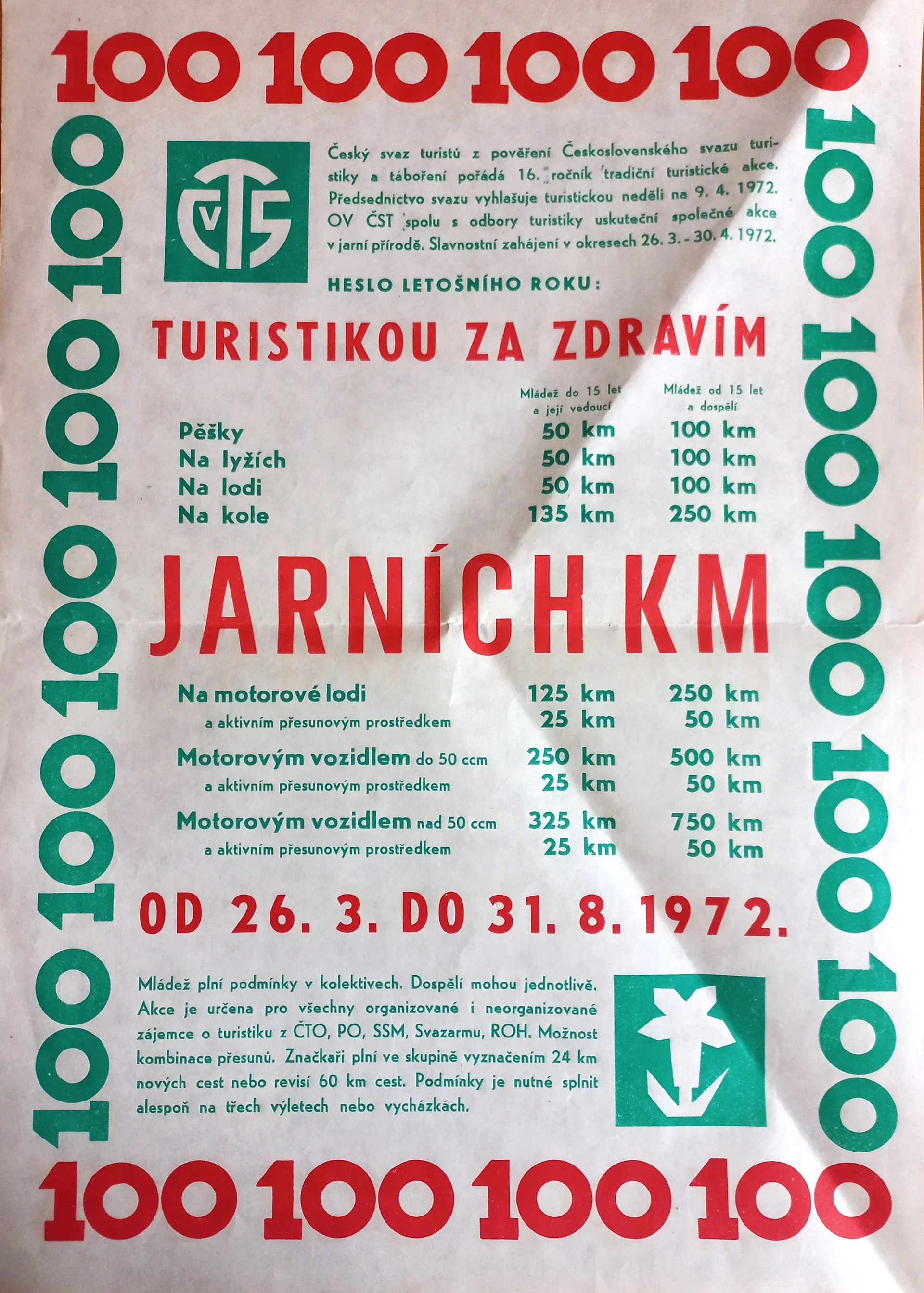 Náhledový obrázek předmětu 100 jarních kilometrů. Turistikou za zdravím