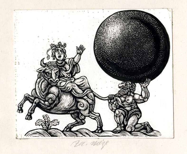 Náhledový obrázek Ilustrace pro titulní dvoustranu - Slova odjinud - 1