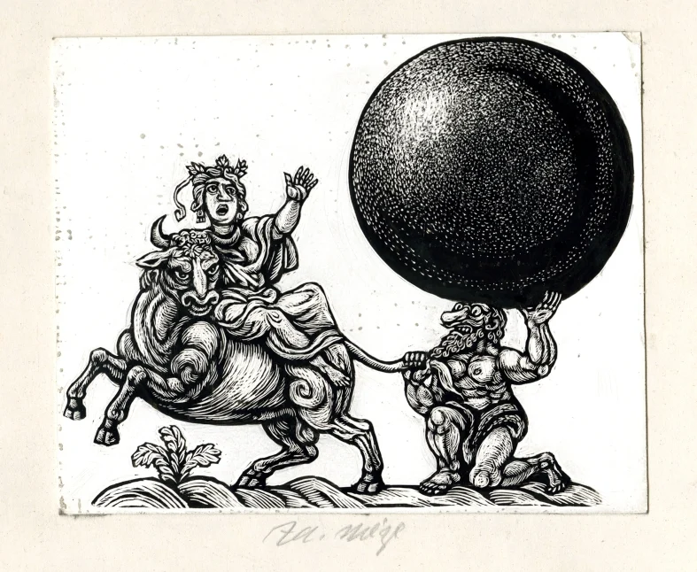 Náhledový obrázek předmětu Ilustrace pro titulní dvoustranu - Slova odjinud
