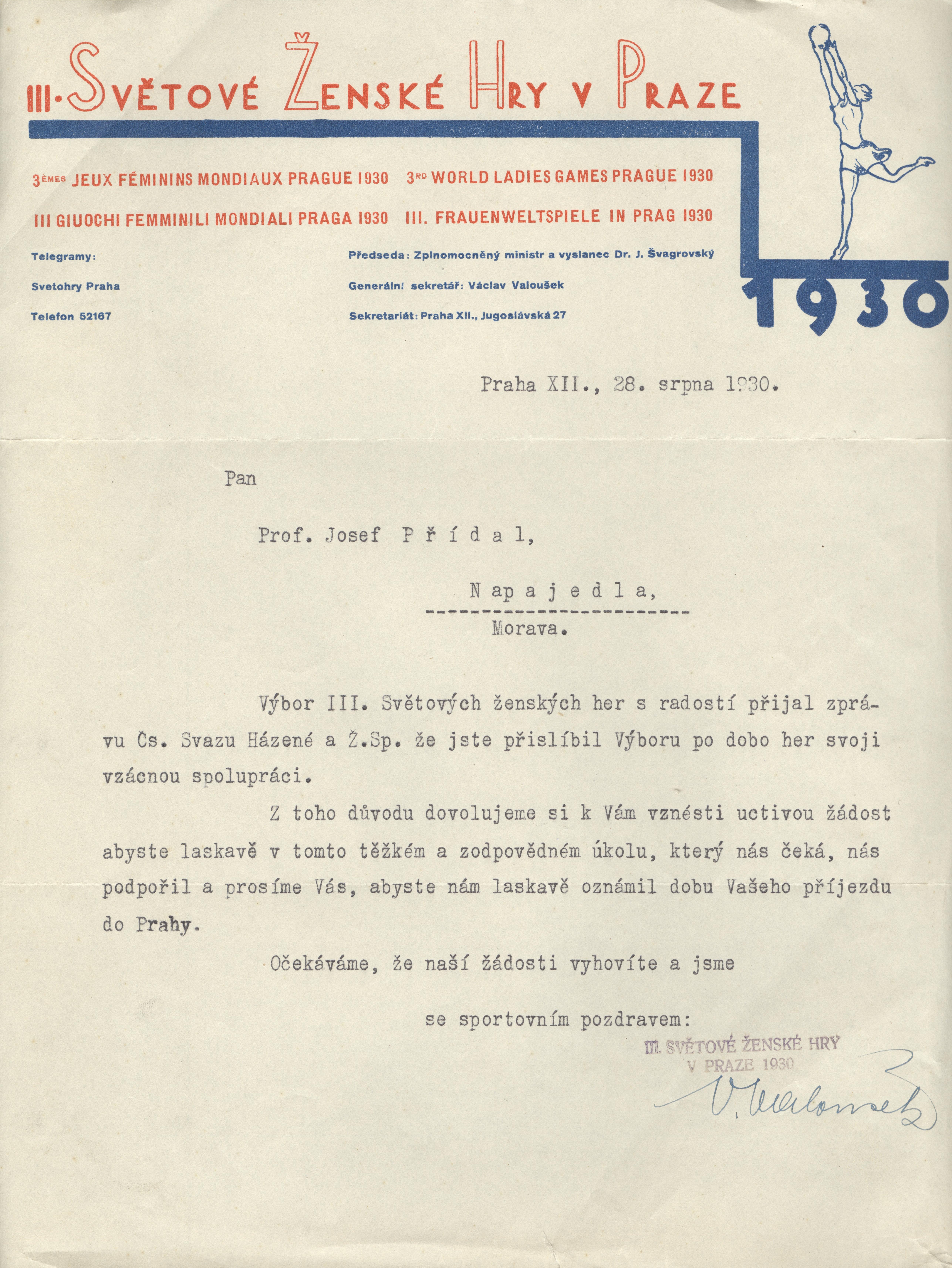 Náhledový obrázek Ženské světové hry 1930 - 1