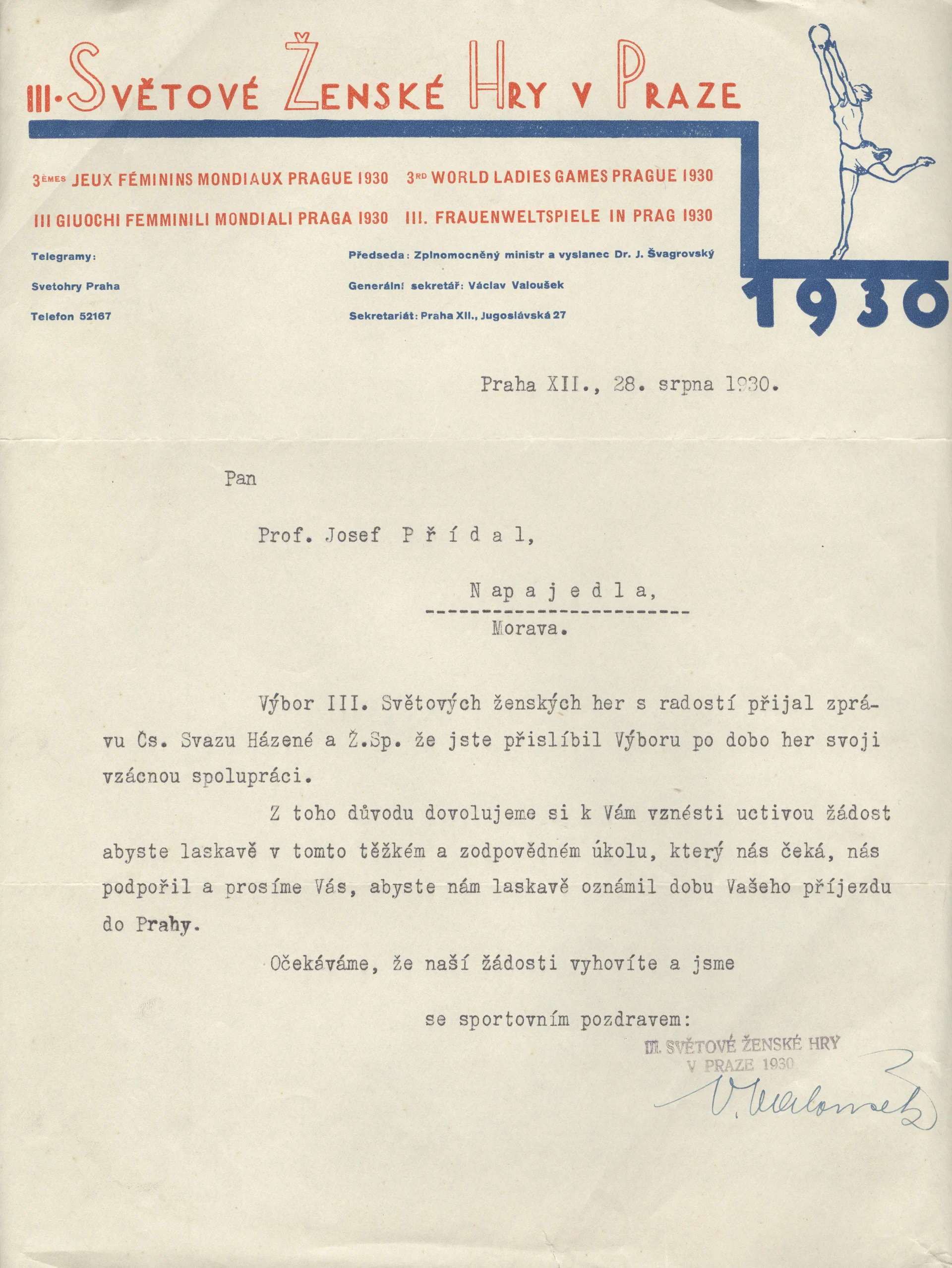 Náhledový obrázek předmětu Ženské světové hry 1930