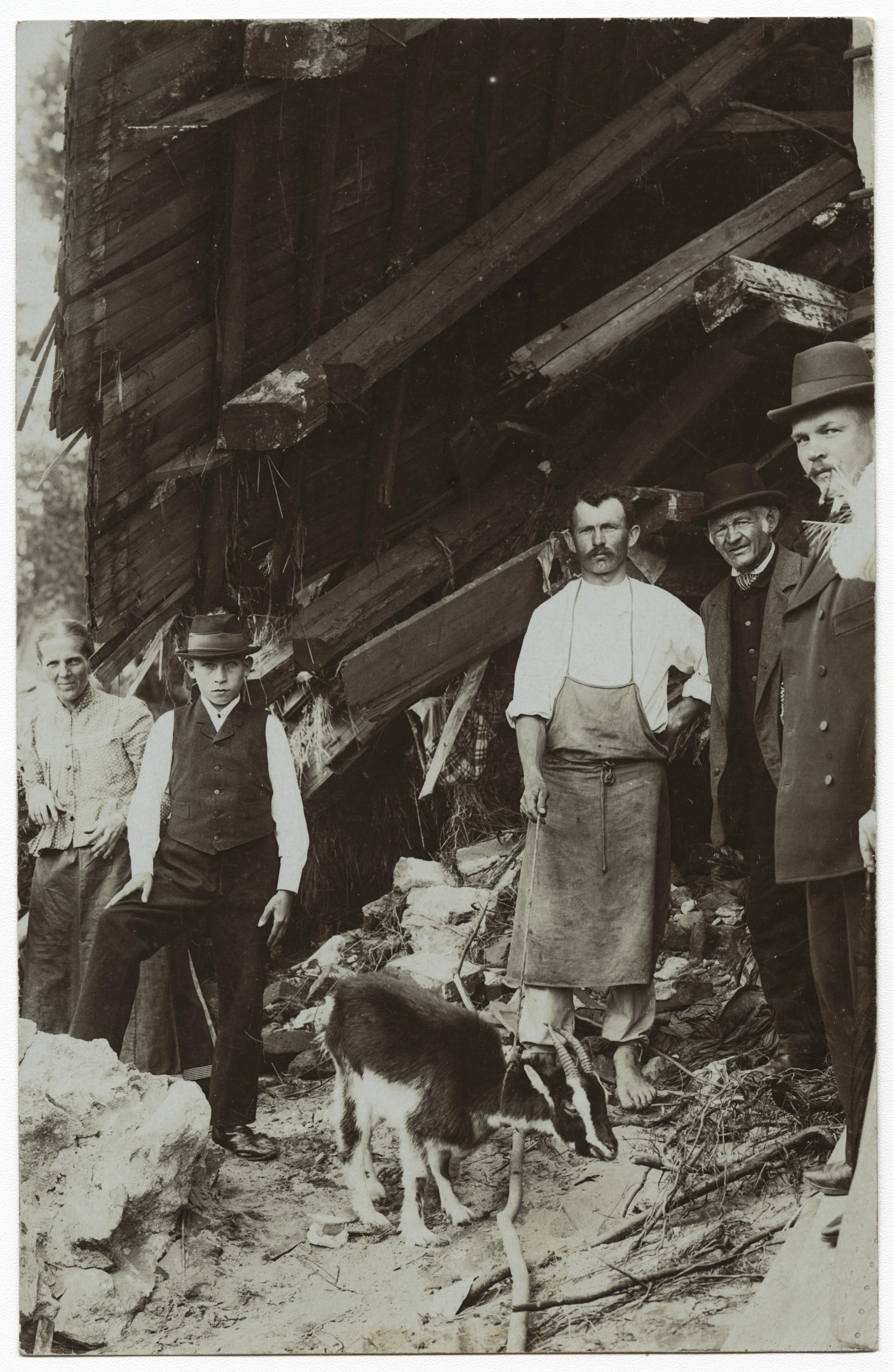Náhledový obrázek Povodeň r. 1903: Mikulovice (čb. fotografie) - 1