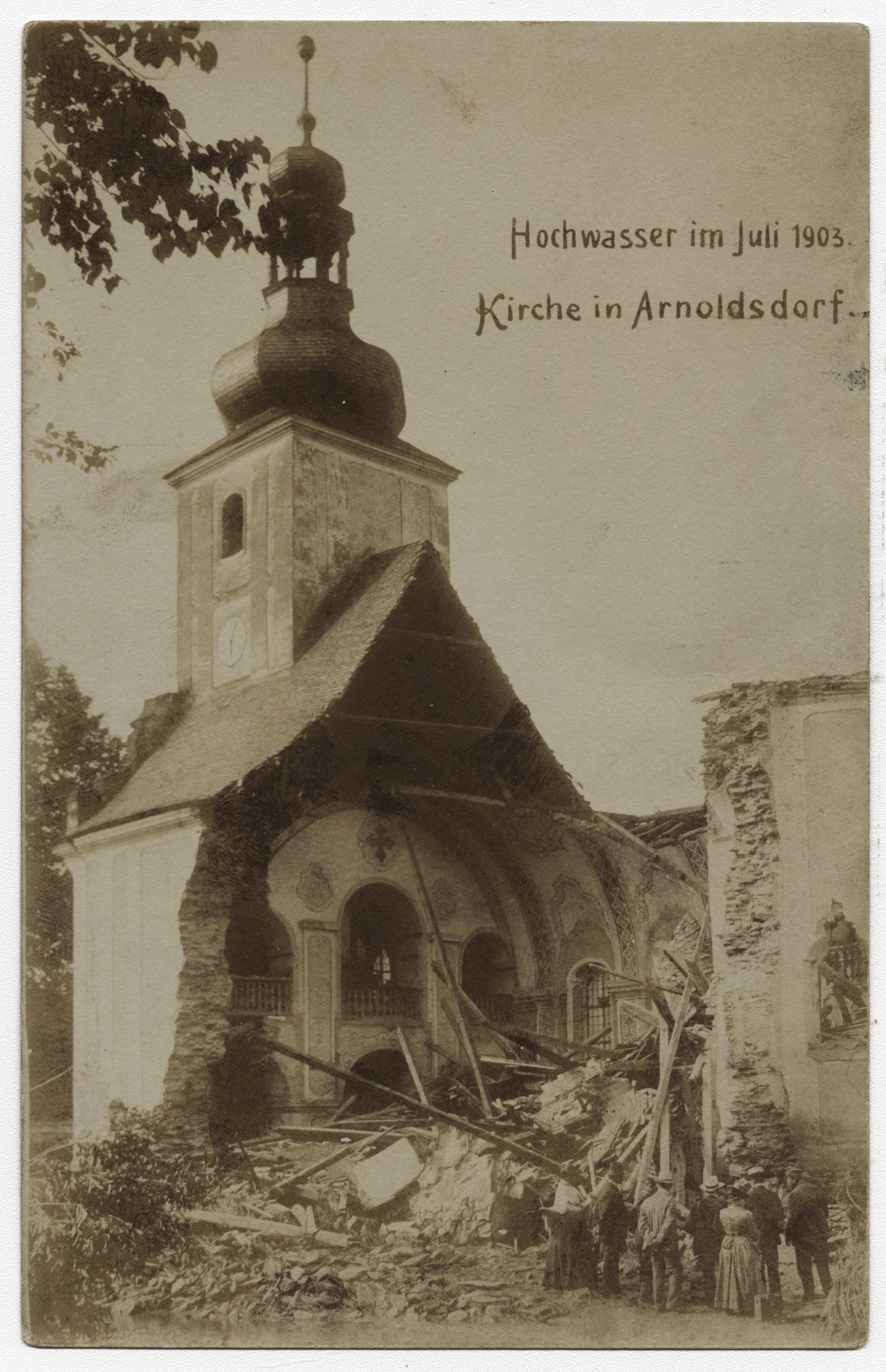 Náhledový obrázek Povodeň r. 1903: Jarnołtówek (čb. fotografie) - 1