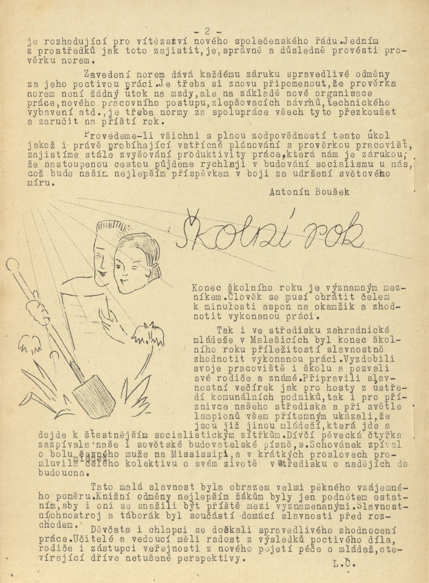 Náhledový obrázek Kvítek, rok 1951, číslo 7 - 2
