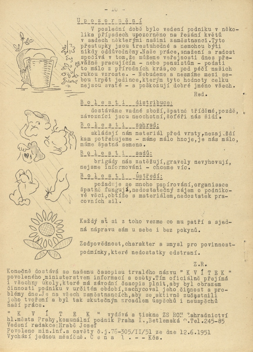 Náhledový obrázek Kvítek, rok 1951, číslo 7 - 10
