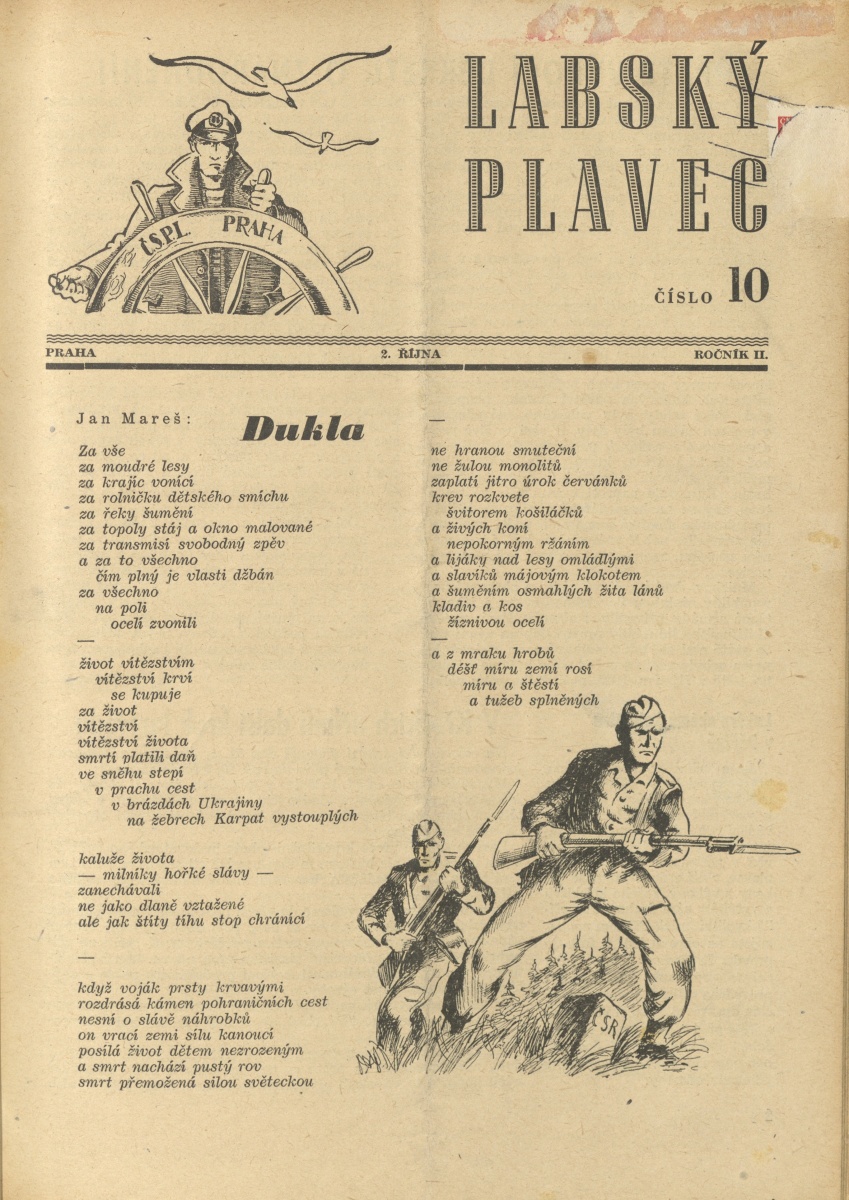 Náhledový obrázek Labský plavec, rok 1950, číslo 10 - 1