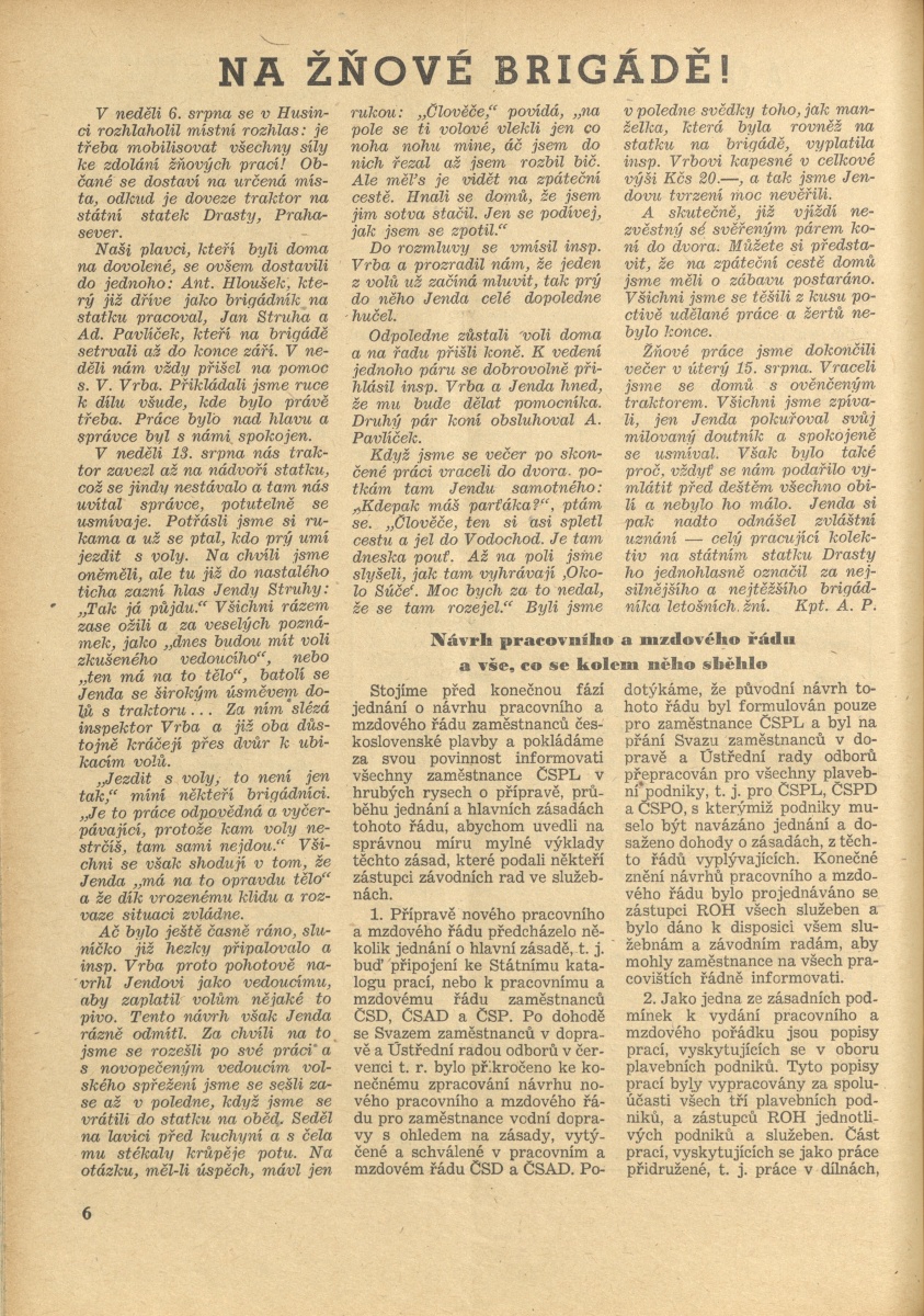Náhledový obrázek Labský plavec, rok 1950, číslo 10 - 5