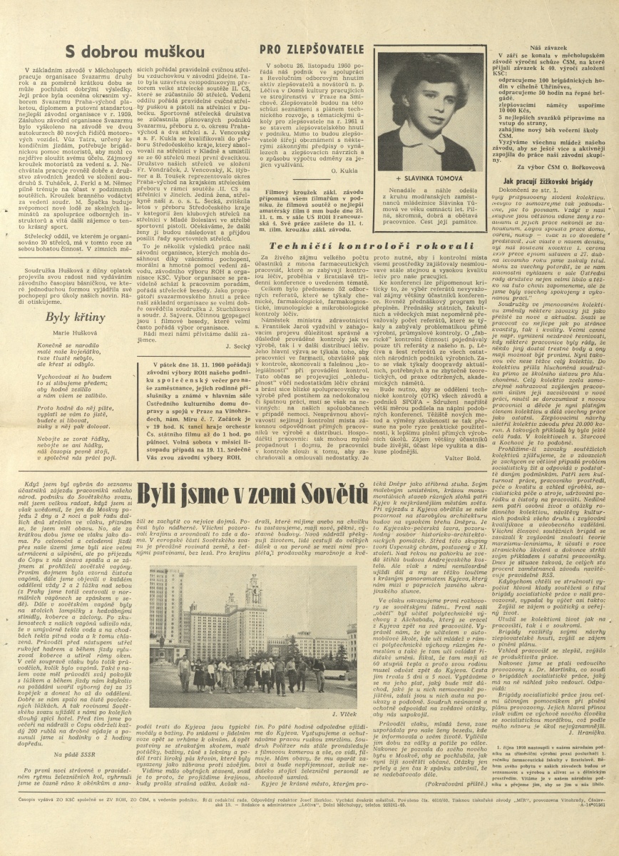 Náhledový obrázek Léčiva, rok 1960, číslo 3 - 2