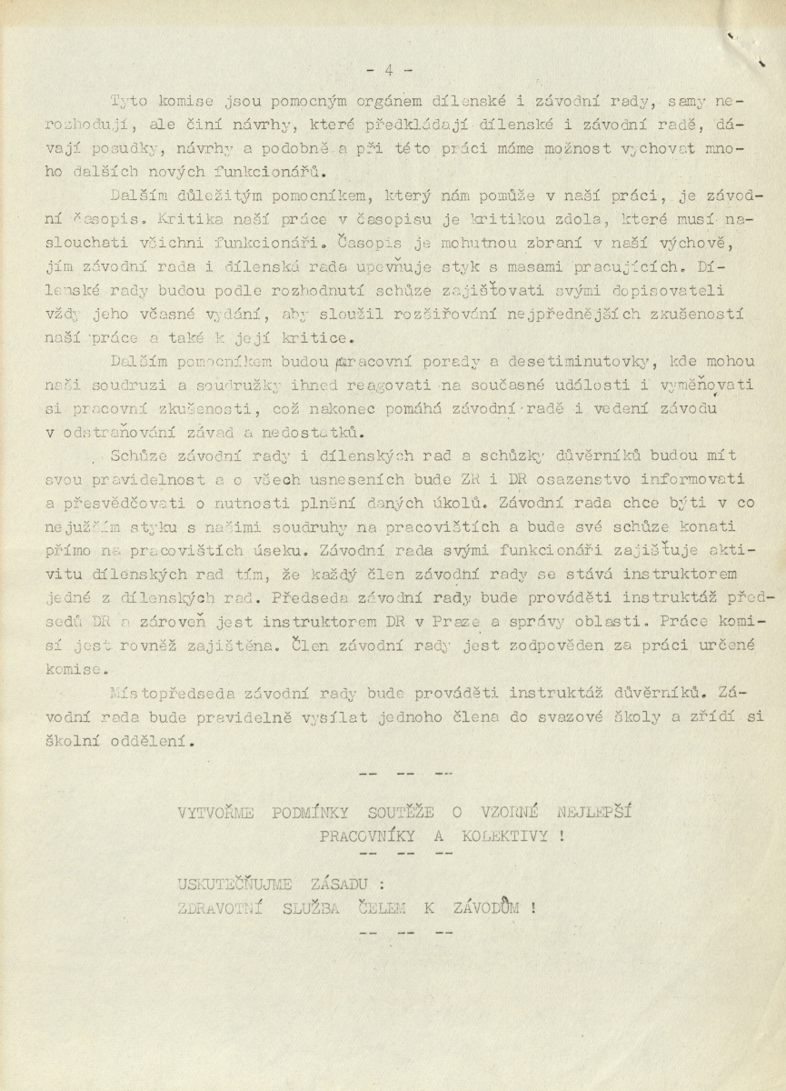 Náhledový obrázek Lék a práce, rok 1951, Mimořádné organisační číslo - 4