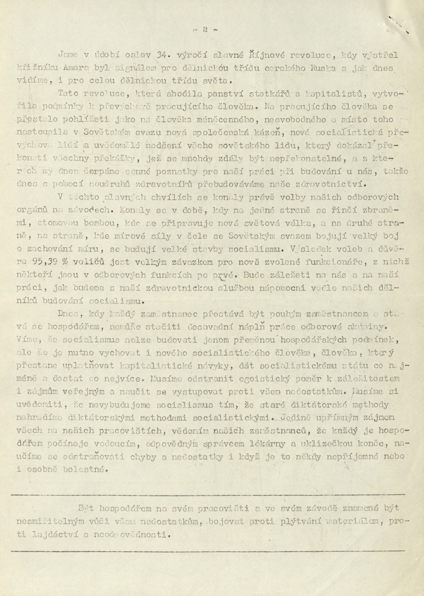 Náhledový obrázek Lék a práce, rok 1951, Mimořádné organisační číslo - 2