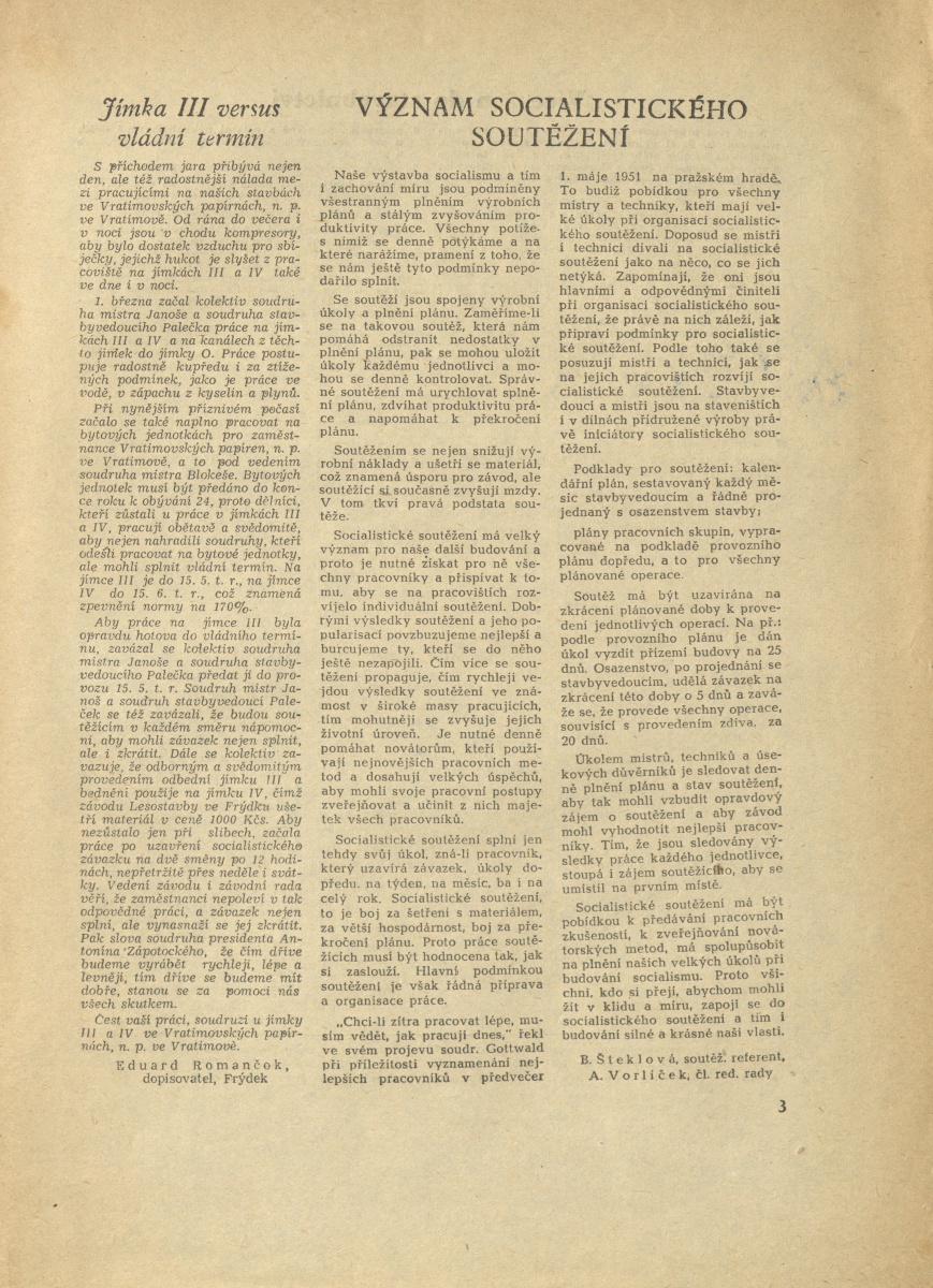 Náhledový obrázek Lesostavby, rok 1954, číslo 1 - 3