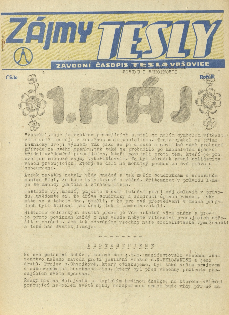Náhledový obrázek Zájmy Tesly, rok 1952, číslo 4 - 1
