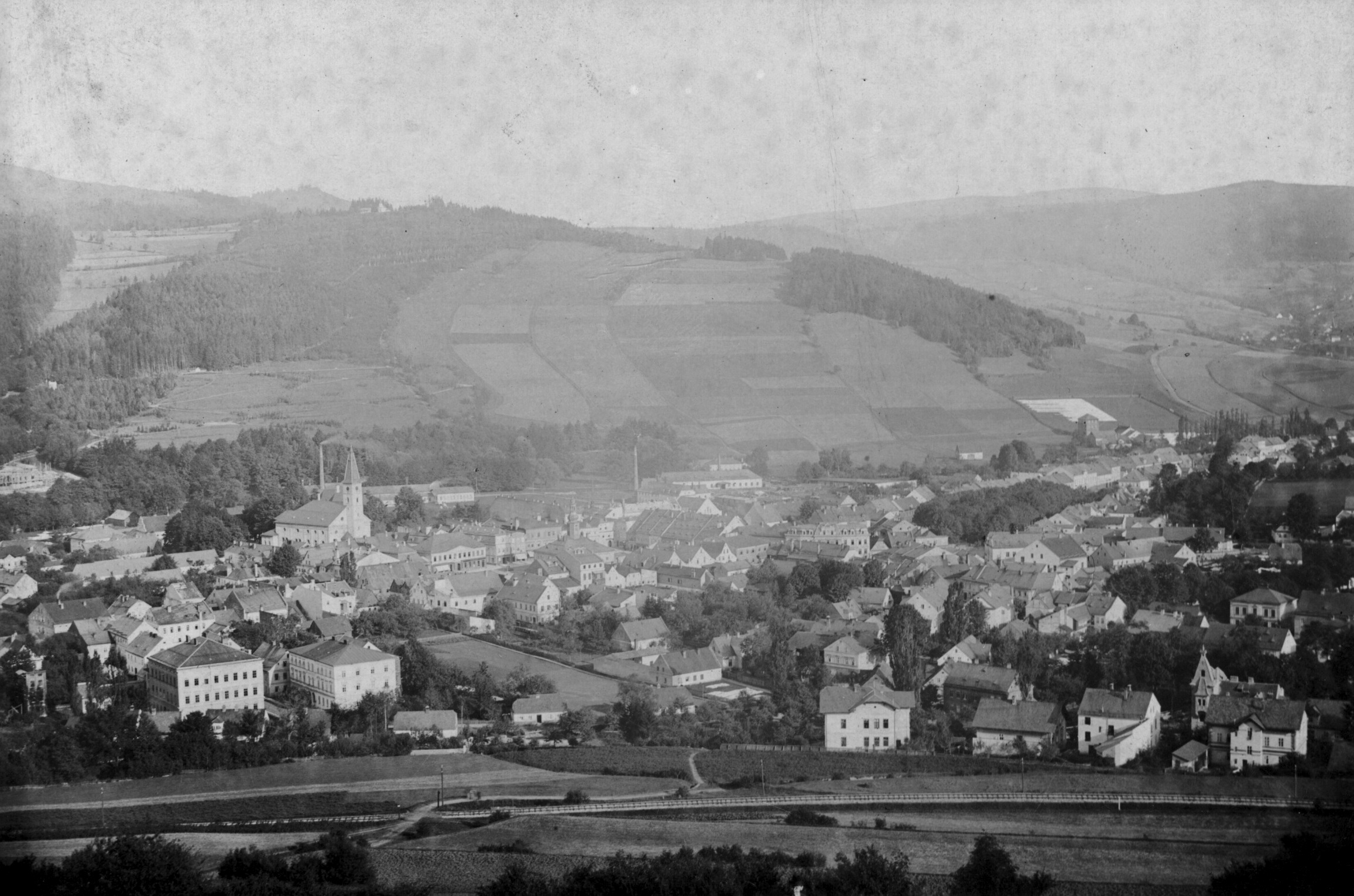 Náhledový obrázek Město Jeseník (čb. fotografie) - 2