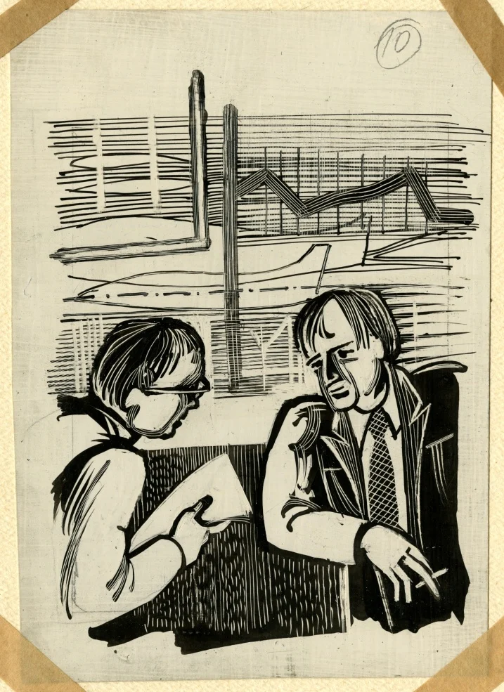 Náhledový obrázek předmětu Nepoužitá ilustrace - Pasažér je smrt