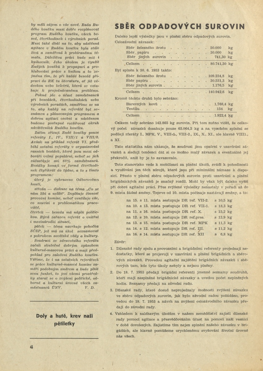 Náhledový obrázek Za socialistickou Prahu, rok 1953, číslo 8 - 4