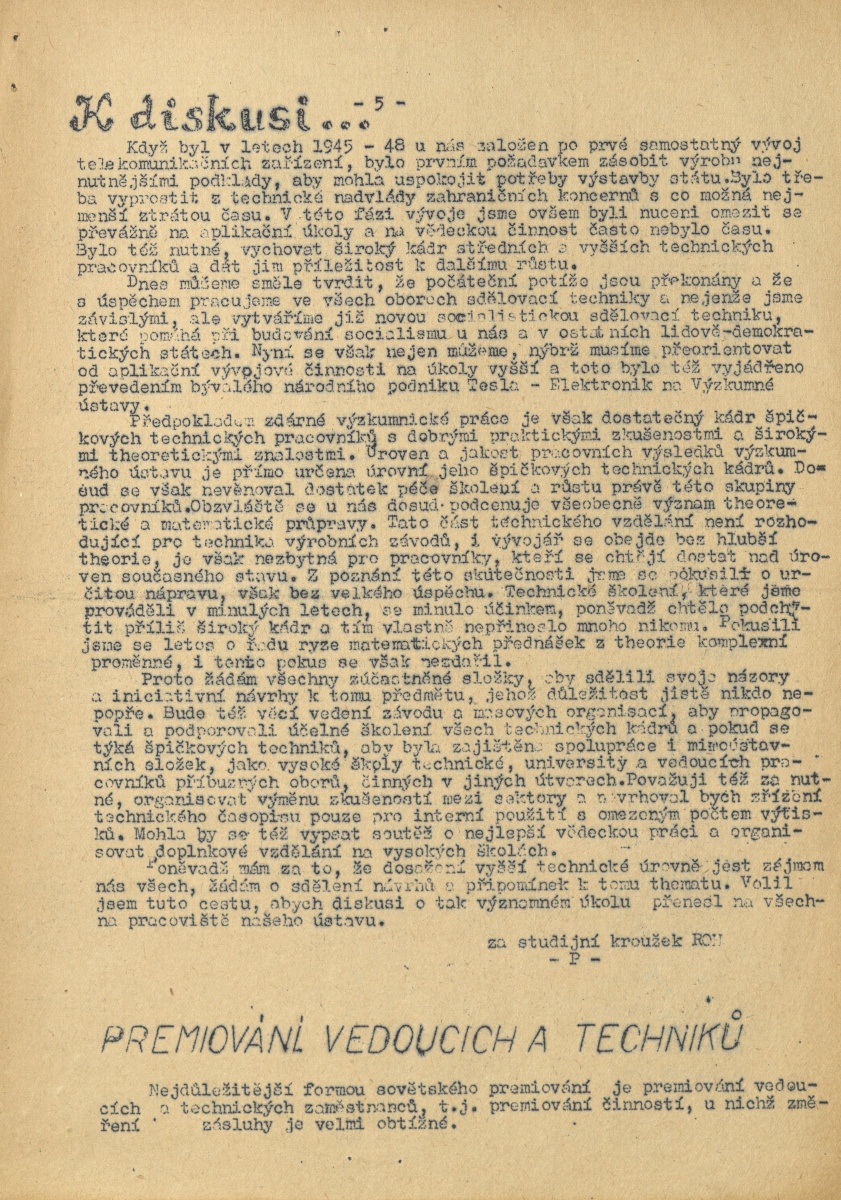 Náhledový obrázek Za socialistický výzkum, rok 1952, číslo 1 - 5