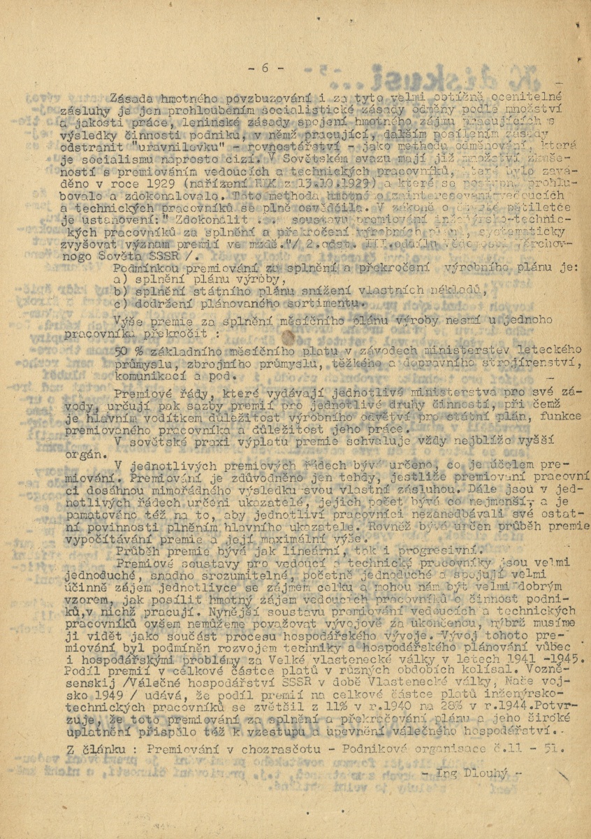 Náhledový obrázek Za socialistický výzkum, rok 1952, číslo 1 - 6
