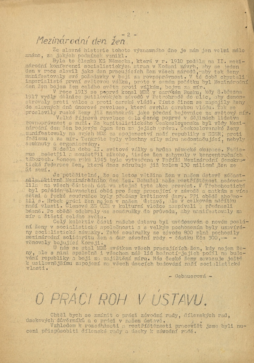 Náhledový obrázek Za socialistický výzkum, rok 1952, číslo 1 - 2