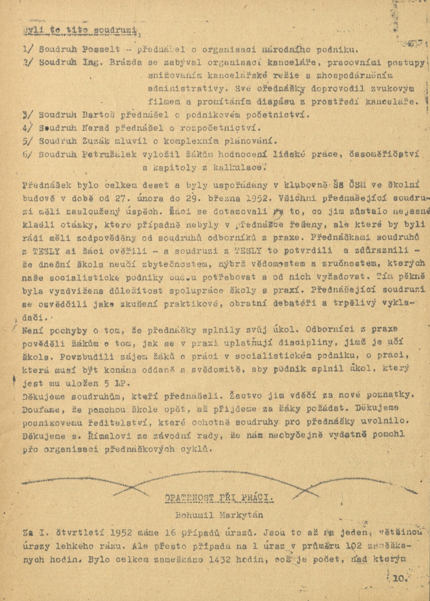 Náhledový obrázek Závodní průkopník, rok 1949, číslo 1 - 10