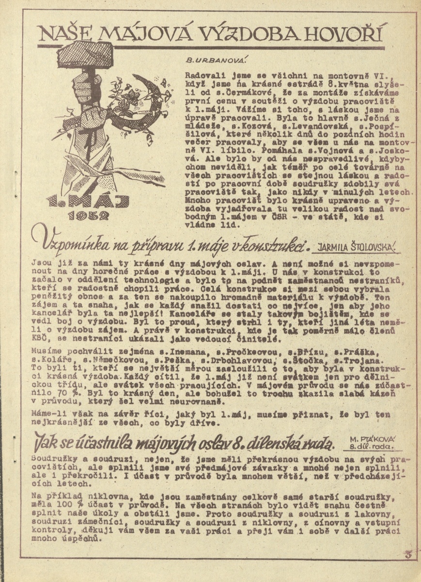 Náhledový obrázek Závodní průkopník, rok 1952, číslo 6 - 3