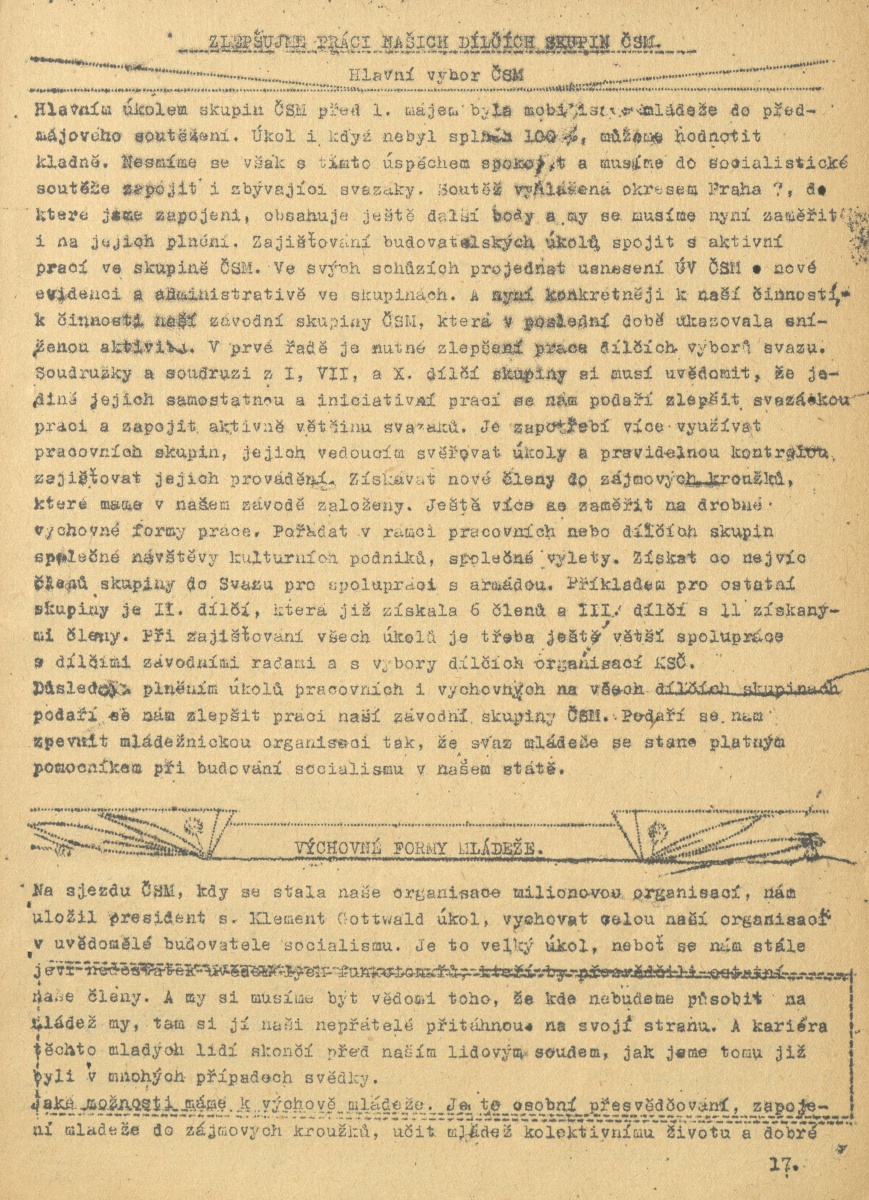 Náhledový obrázek Závodní průkopník, rok 1952, číslo 6 - 9