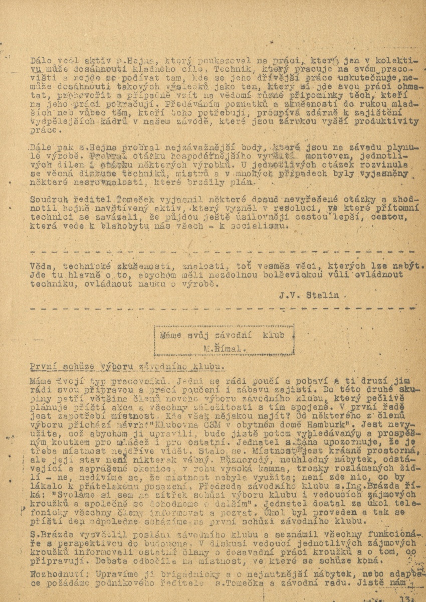 Náhledový obrázek Závodní průkopník, rok 1952, číslo 6 - 7