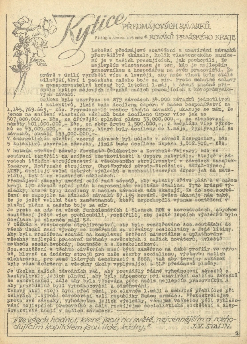 Náhledový obrázek předmětu Závodní průkopník, rok 1952, číslo 6