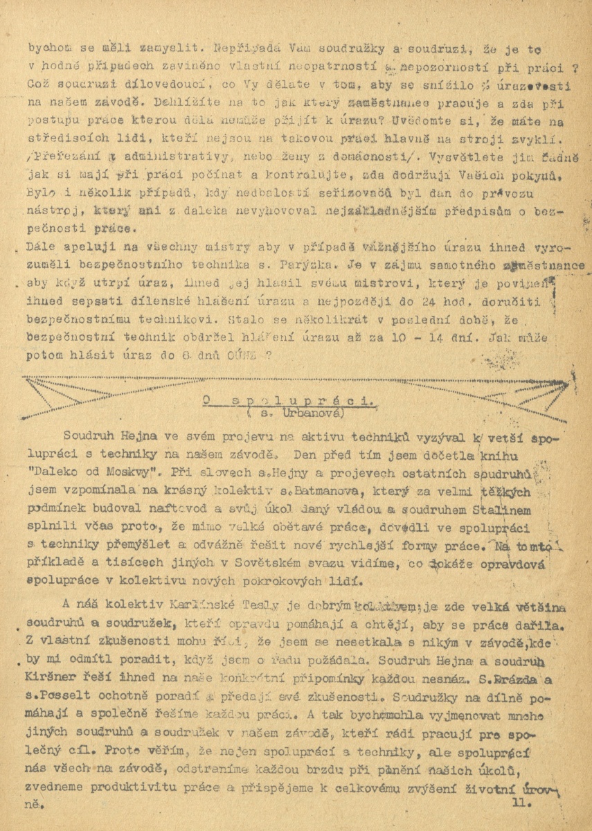Náhledový obrázek Závodní průkopník, rok 1952, číslo 6 - 19