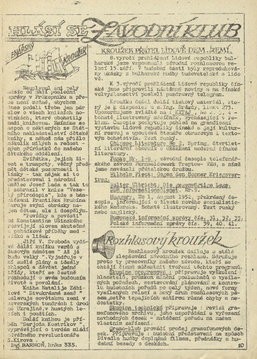 Náhledový obrázek Závodní průkopník, rok 1952, číslo 10 - 12