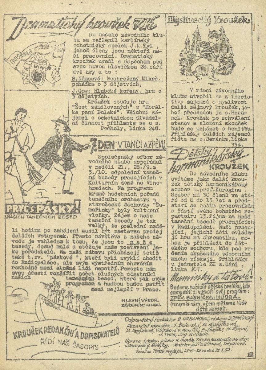 Náhledový obrázek Závodní průkopník, rok 1952, číslo 10 - 2