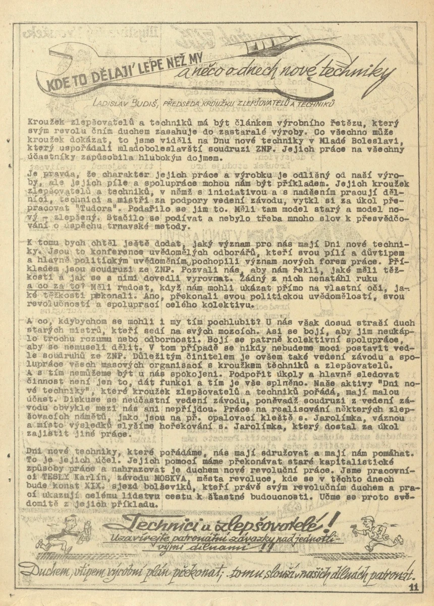 Náhledový obrázek předmětu Závodní průkopník, rok 1952, číslo 10