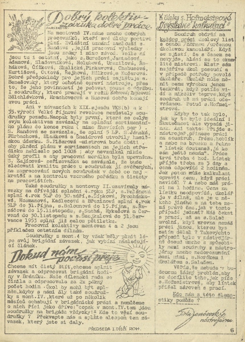Náhledový obrázek Závodní průkopník, rok 1952, číslo 10 - 8