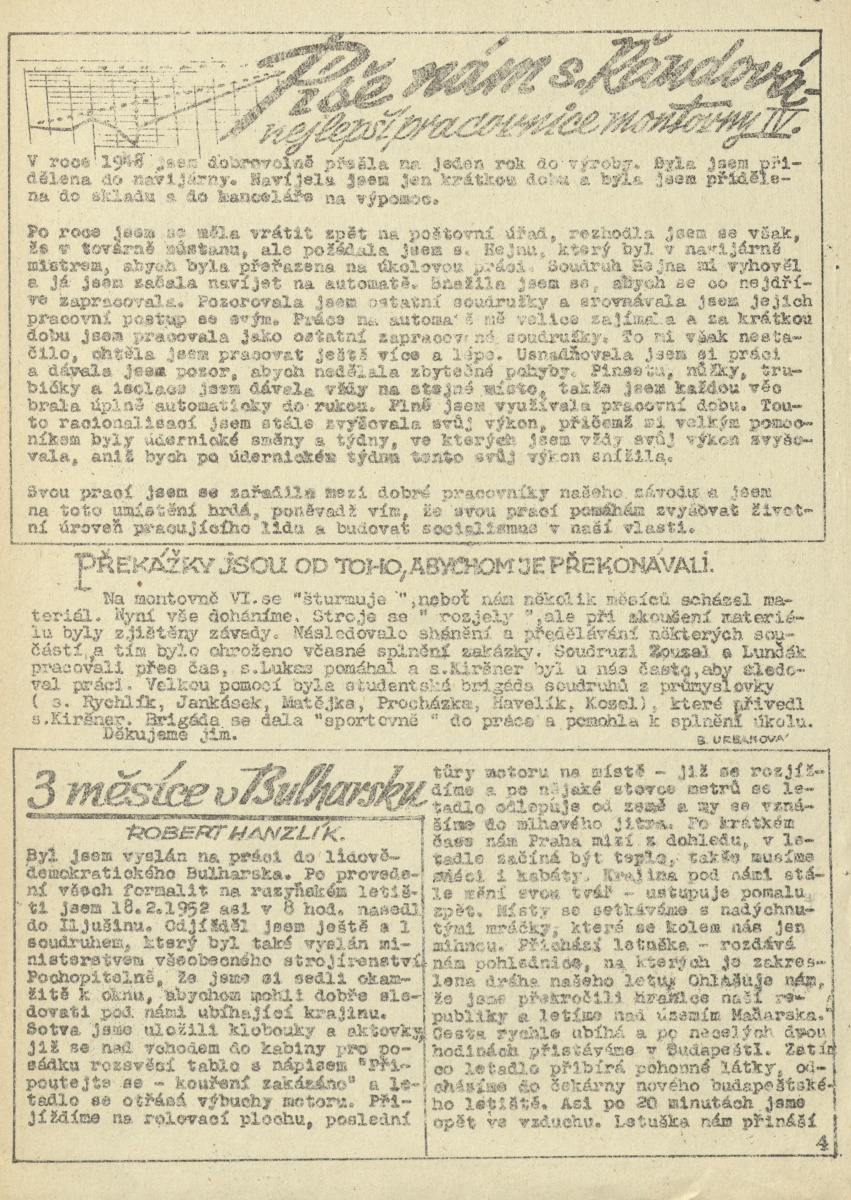 Náhledový obrázek Závodní průkopník, rok 1952, číslo 10 - 6