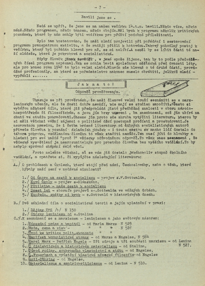 Náhledový obrázek Závodní zpravodaj, rok 1948, číslo 12 - 10
