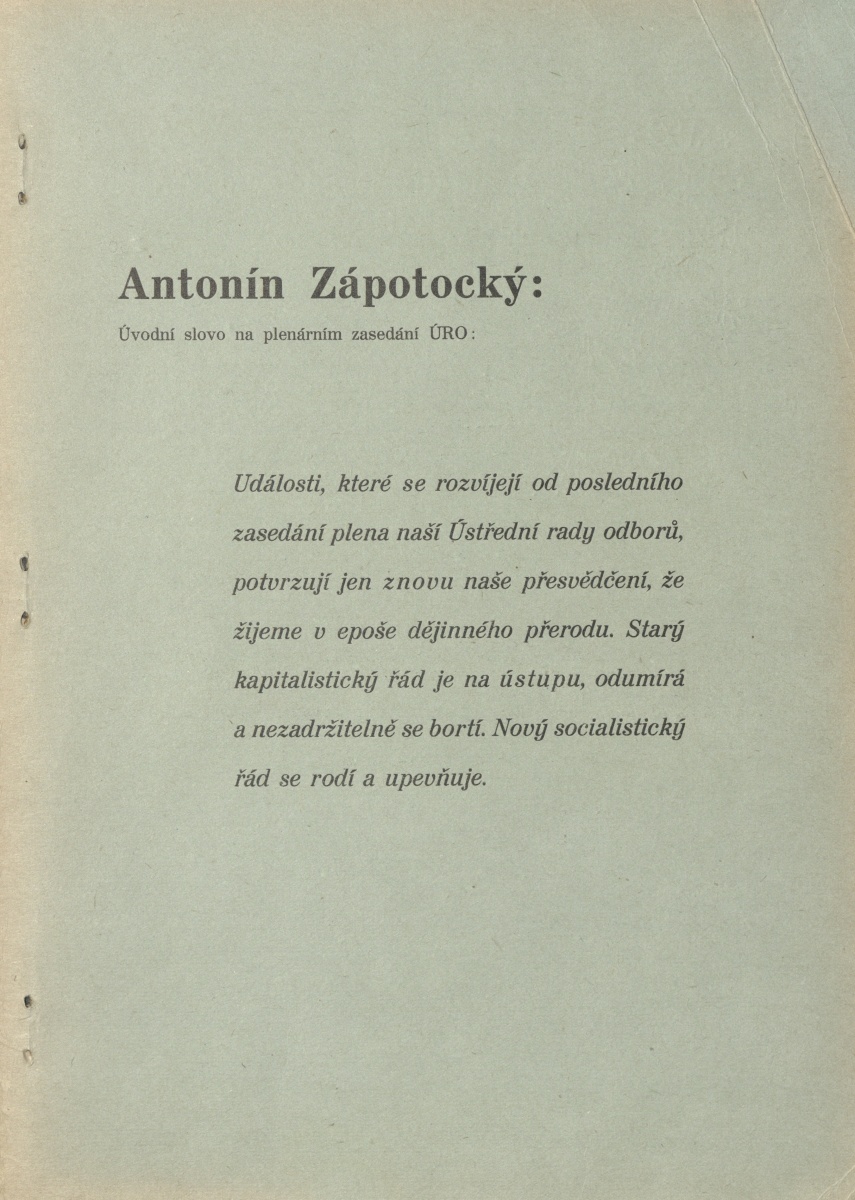 Náhledový obrázek Závodní zpravodaj, rok 1948, číslo 12 - 20
