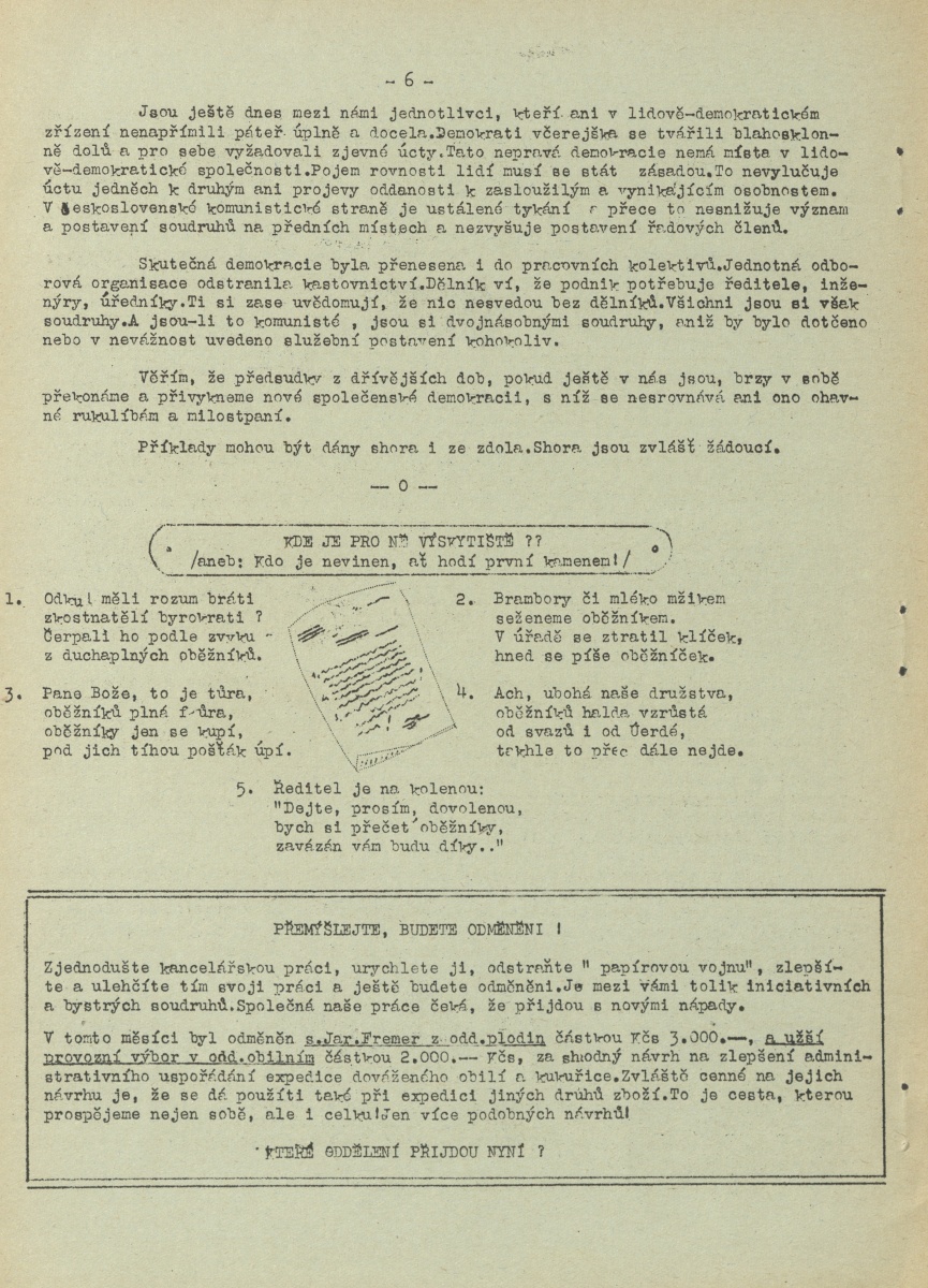 Náhledový obrázek Závodní zpravodaj, rok 1948, číslo 12 - 9