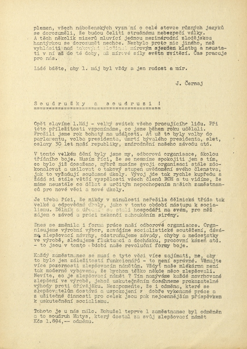 Náhledový obrázek Závodní zpravodaj TM, rok 1949, číslo 1 - 3