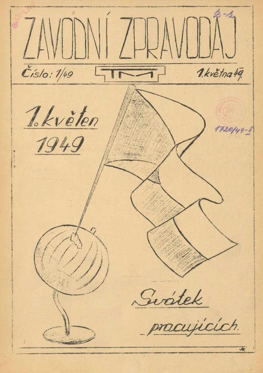 Náhledový obrázek předmětu Závodní zpravodaj TM, rok 1949, číslo 1