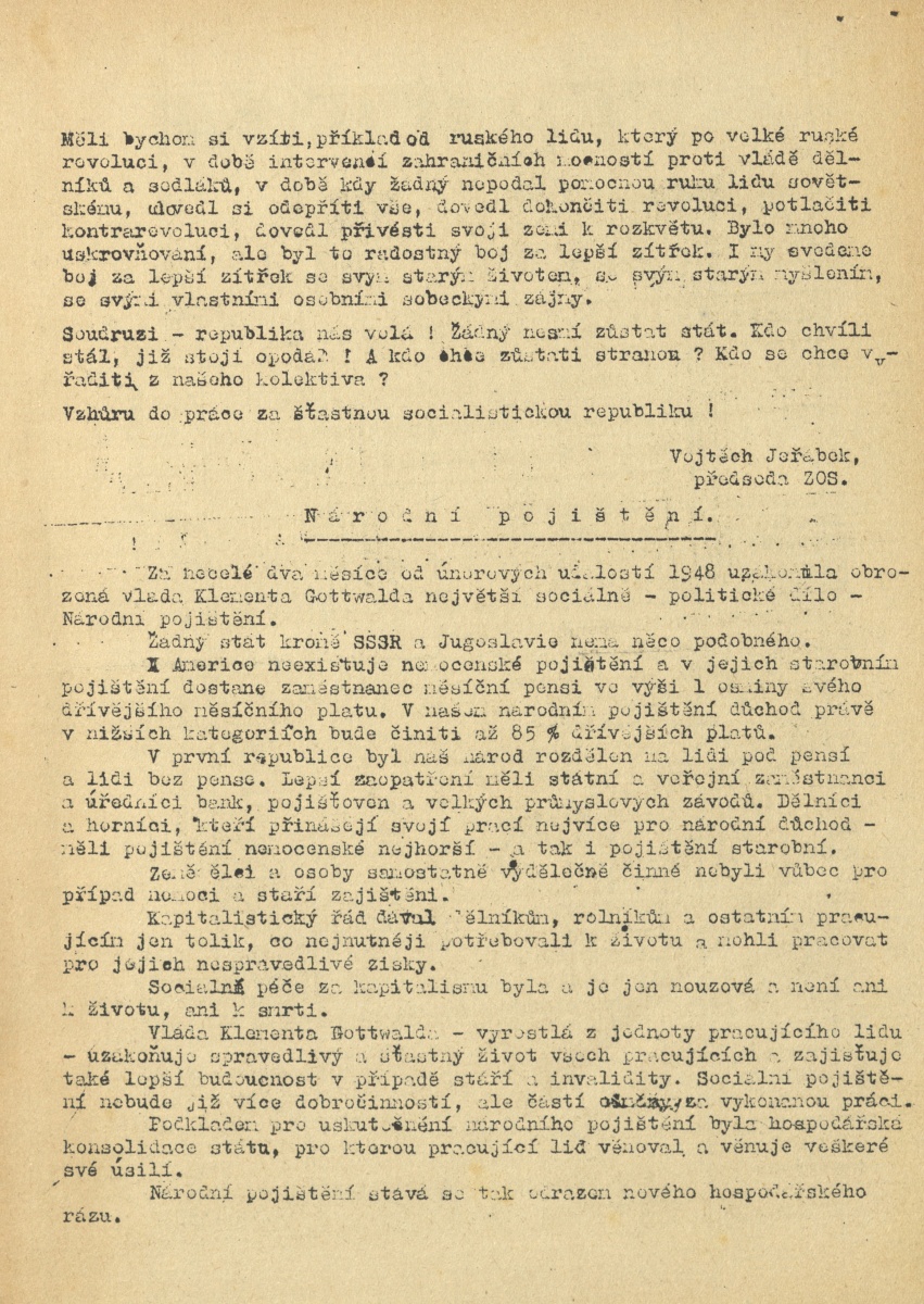 Náhledový obrázek Závodní zpravodaj zaměstnanců Wilsonova nádraží, rok 1948, číslo 24 - 2