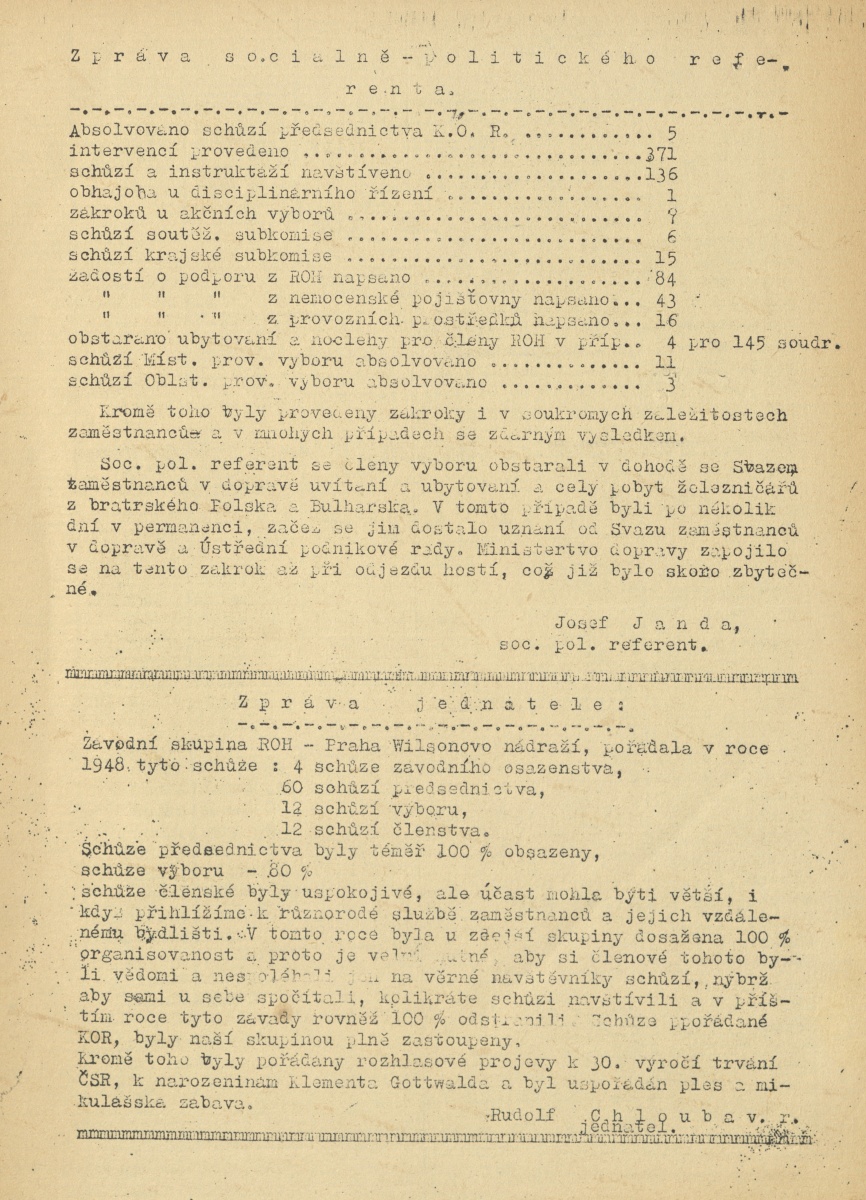 Náhledový obrázek Závodní zpravodaj zaměstnanců Wilsonova nádraží, rok 1948, číslo 25 - 6