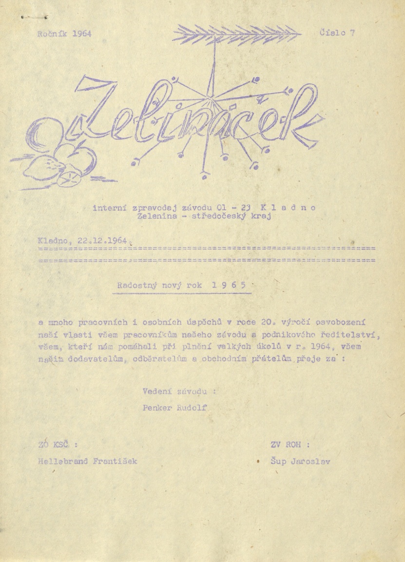 Náhledový obrázek Zelináček, rok 1964, číslo 7 - 1