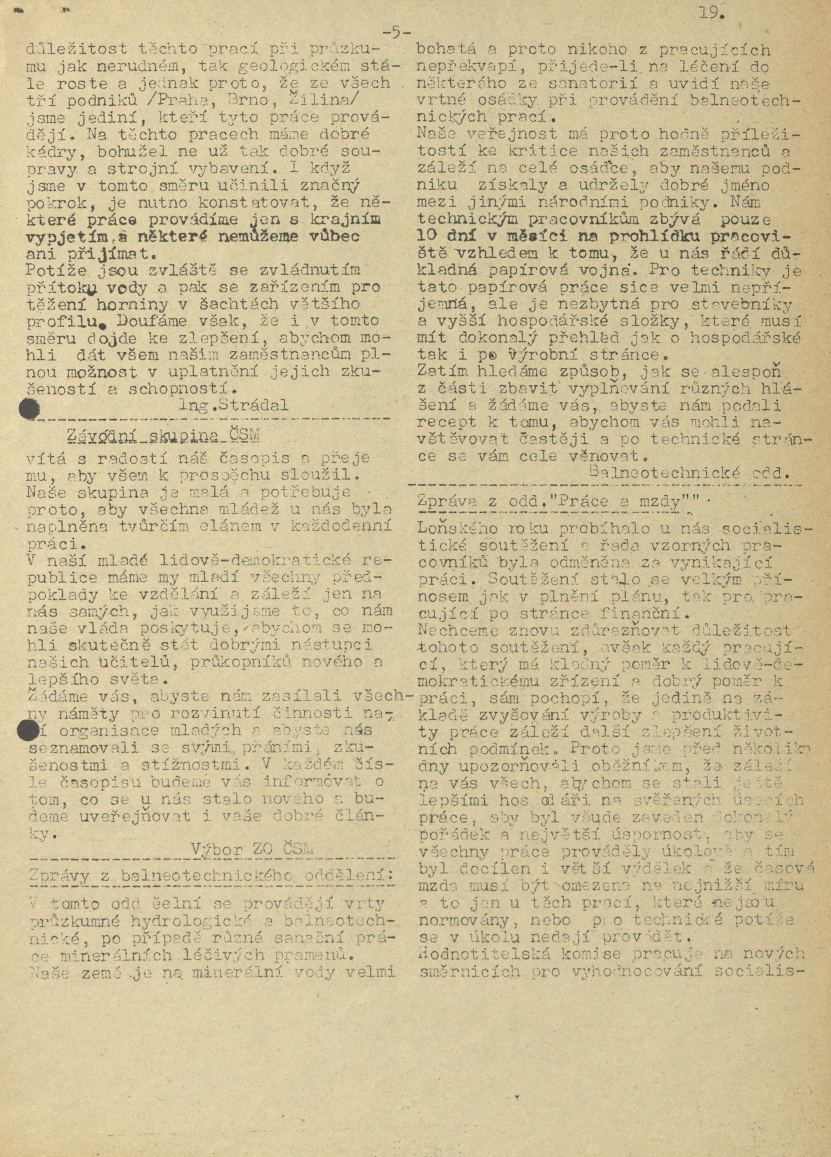 Náhledový obrázek Zemprůzkum, rok 1954, číslo 1 - 5