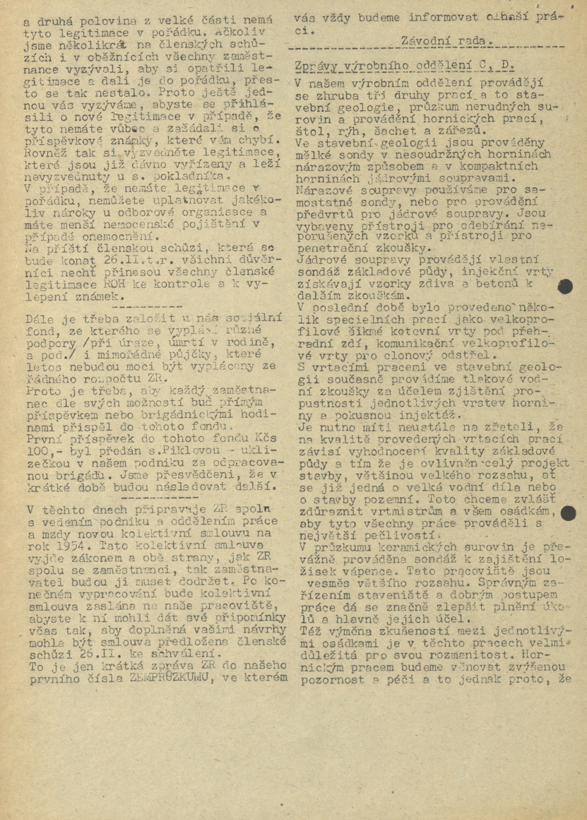 Náhledový obrázek Zemprůzkum, rok 1954, číslo 1 - 4