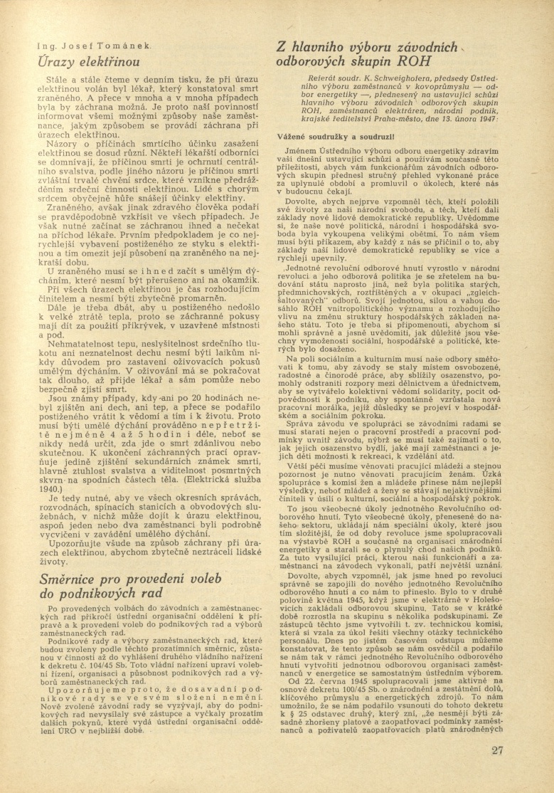 Náhledový obrázek Zkrat, rok 1947, číslo 2 - 13